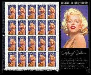 2967s 32c Marilyn Monroe Mint Sheet of 20 #2967sh