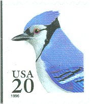 3048a 20c Blue Jay Booklet Pane F-VF Mint NH #3048a