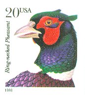 3051 20c Pheasant New Layout F-VF Mint NH #3051nh