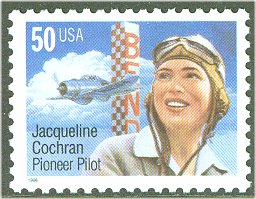 3066 50c Jacqueline Cochran Plate Block #3066pb