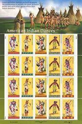 3076s 32c Indian Dances Full Sheet #3076sh