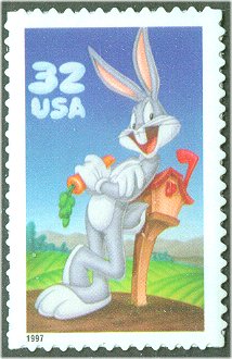 3137a 32c Bugs Bunny Single Stamp F-VF Mint NH #3137anh