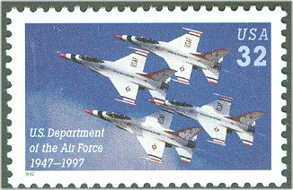 3167s 32c Air Force Full Sheet #3167sh