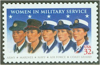 3174s 32c Women in Military Full Sheet #3174sh