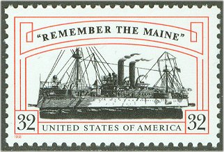 3192s 32c Remember the Maine Full Sheet #3192sh