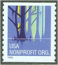 3207 (5c) Wetlands Coil Water Activated F-VF Mint NH #3207nh