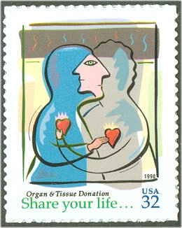 3227 32c Organ Donor F-VF Mint NH #3227nh