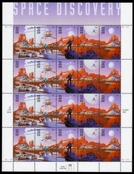 3238-42s 32c Space Discovery Full Sheet #3238-42sh