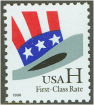3260 (33c) Hat SV Water Activated F-VF Mint NH #3260nh