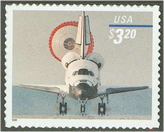 3261 3.20 Space Shuttle Self Adhesive Plate Block #3261pb
