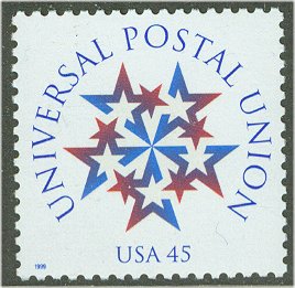3332s 45c Universal Postal Union Full Sheet #3332sh