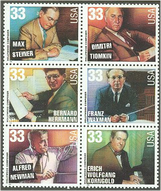 3339-44 33c Composers F-VF Mint NH #3339-44nh