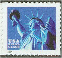 3452 (34c) Statue of Liberty, Water Activated Coil F-VF Mint NH (3452nh)  Golden Valley Minnesota Stamp Co