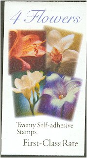 3457vb (34c) Four Flowers F-VF Mint NH Vending Booklet #3457vb