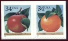 3493-4 34c Apple-Orange, Set of 2 Used Singles #3493-4pr