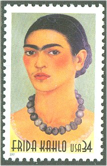 3509 34c Frida Kahlo Plate Block #3509pb