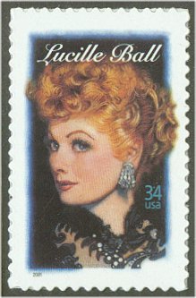 3523 34c Lucille Ball Plate Block #3523pb