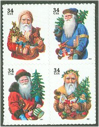 3537-40 34c Santas Full Sheet #3537-40sh