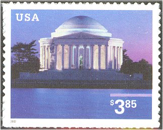 3647 3.85 Jefferson Memorial Used Single #3647used
