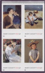 3804-7 37c Mary Cassat Set of 4 Used Singles #3804-7usg