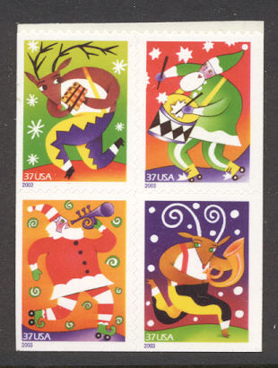3824b 37c Holiday Music Double Sided Booklet #3824b