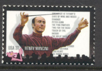 3839 37c Henry Mancini F-VF Mint NH Plate Block of 4 #3839pb