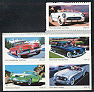 3931-5 37c Sporty Cars Set of 5Used Singles #3931-5usg