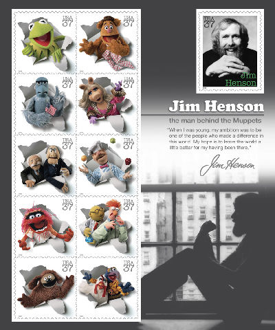 3944a-k  37c Jim Henson/Muppets Set of 11 Used Singles #3944a-kusg