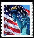 3968 (39c) Liberty  Flag SA Coil Die Cut 8.5 Used Single #3968used