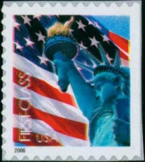 3972a (39c) Liberty  Flag SA Die Cut 11.25 x 11.75 Dbl Sd Bklt #3972a