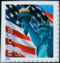 3973 (39c) Liberty  Flag SA 10.25 x 10.75 Used Single #3973used