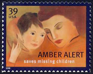 4031 39c Amber Alert Plate Block #4031pb