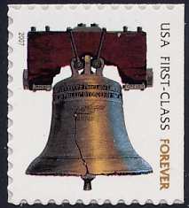 4128b 41c Liberty Bell Forever Stamp SSP F-VF Mint NH (2009) #4128bnh