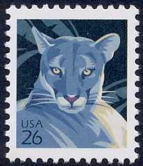 4137 26c Panther WA sheet stamp Used Single #4137used