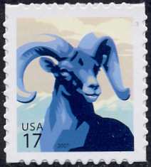 4138 17c Big Horn Sheep SA F-VF Mint NH #4138nh