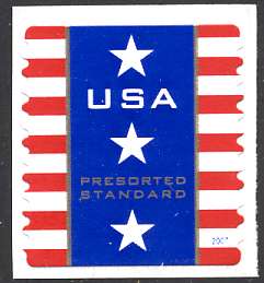 4157 (10c) Patriotic Banner AV Plate Number Coil Strip of 3 #4157pnc