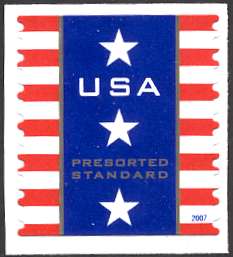 4158 (10c) Patriotic Banner SSP Plate Number Coil Strip of 3 #4158pnc
