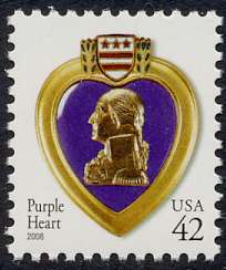 4263 42c Purple Heart WA F-VF Mint NH #4263nh