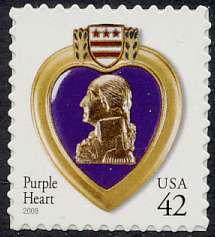 4264 42c Purple Heart SA Full Sheet #4264sh