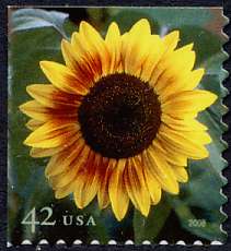4347 42c Sunflower F-VF Mint NH #4347nh