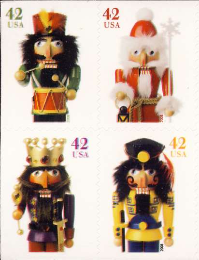 4363a 42c Holiday Nutcrackers Convertible Booklet #4363a