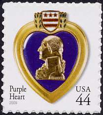 4390 44c Purple Heart Plate Block #4390pb