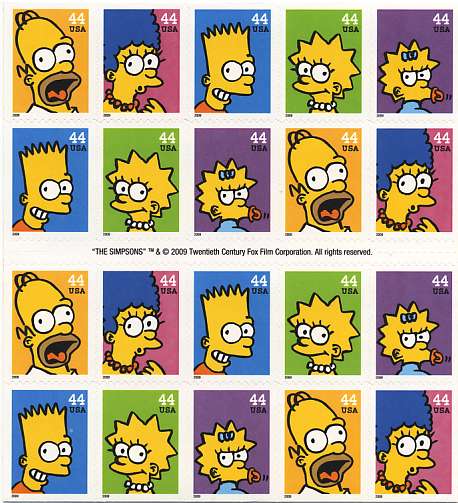 4399-4403 Simpsons Convertible Booklet F-VF NH #4403a