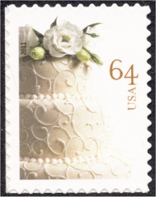 4521 64c Wedding Cake, Reissue Mint NH Plate Block #4521pb