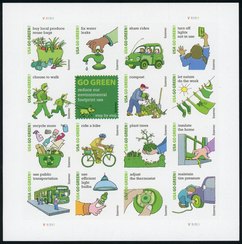 4524 Forever Go Green Set of 16 Used Singles #4524a-pusg
