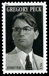 4526 Forever  Gregory Peck Plate Block of 4 #4526pb