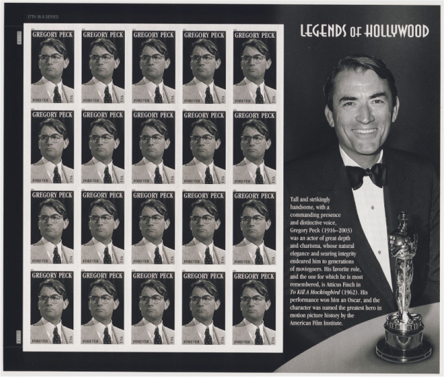 4526 Forever  Gregory Peck Pane of 20 #4526sh