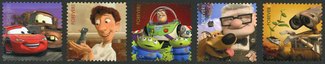 4553-7 Forever Pixar Animated Films Characters Strip of 5 #3553-7att
