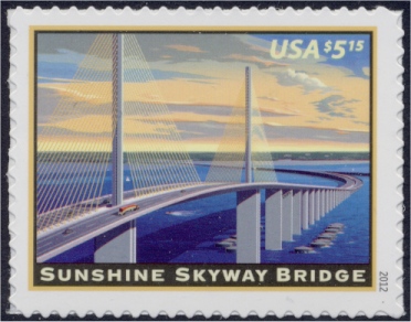 4649 5.15 Skyway Bridge Mint NH Plate Block #4649pb
