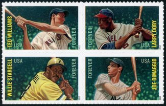 4694-7 Forever Baseball All-Stars Mint block of 4   #4694-7nh